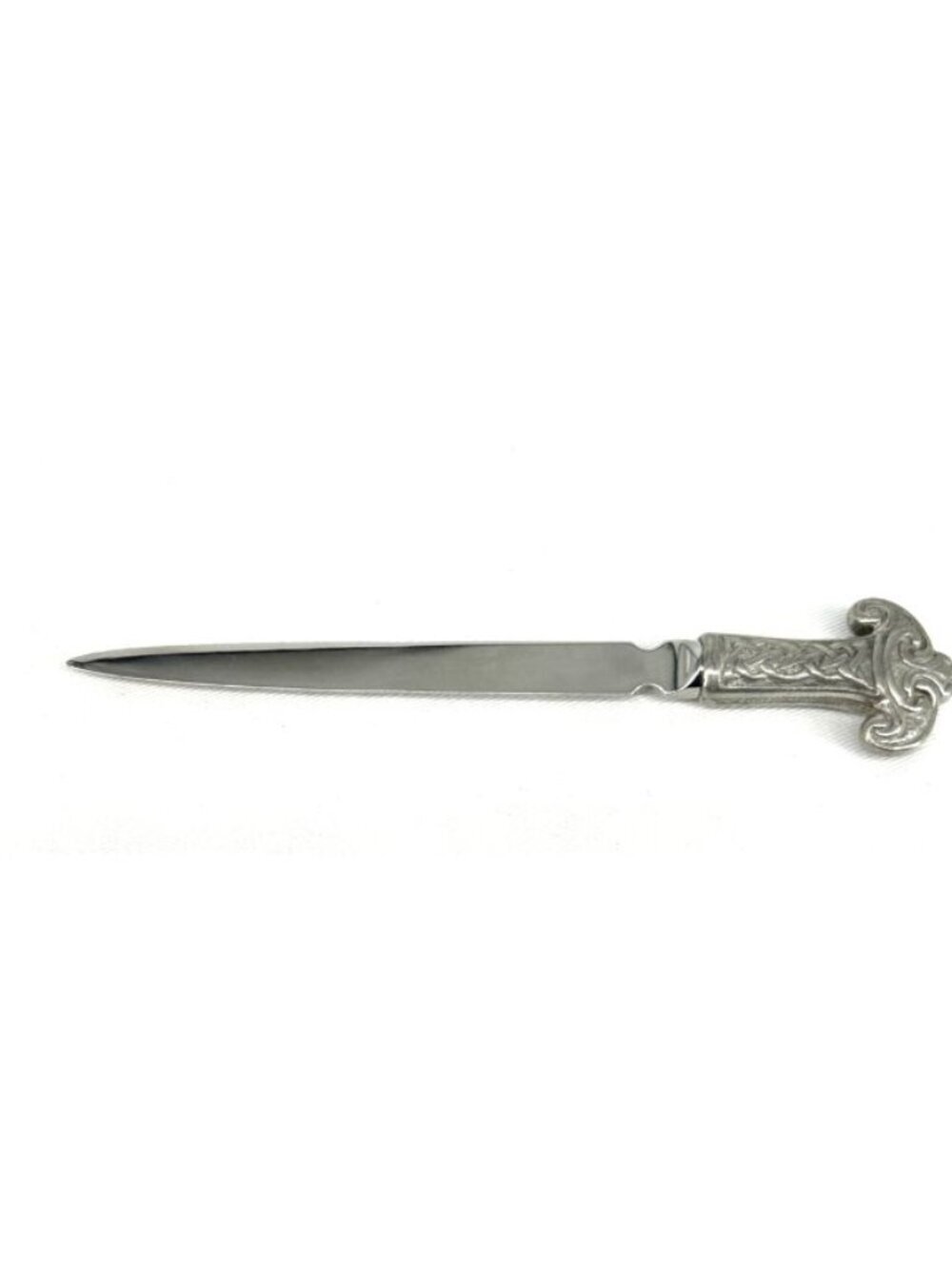 Ortak Letter Opener Celtic Dagger Design Signed Pewter 6.5"